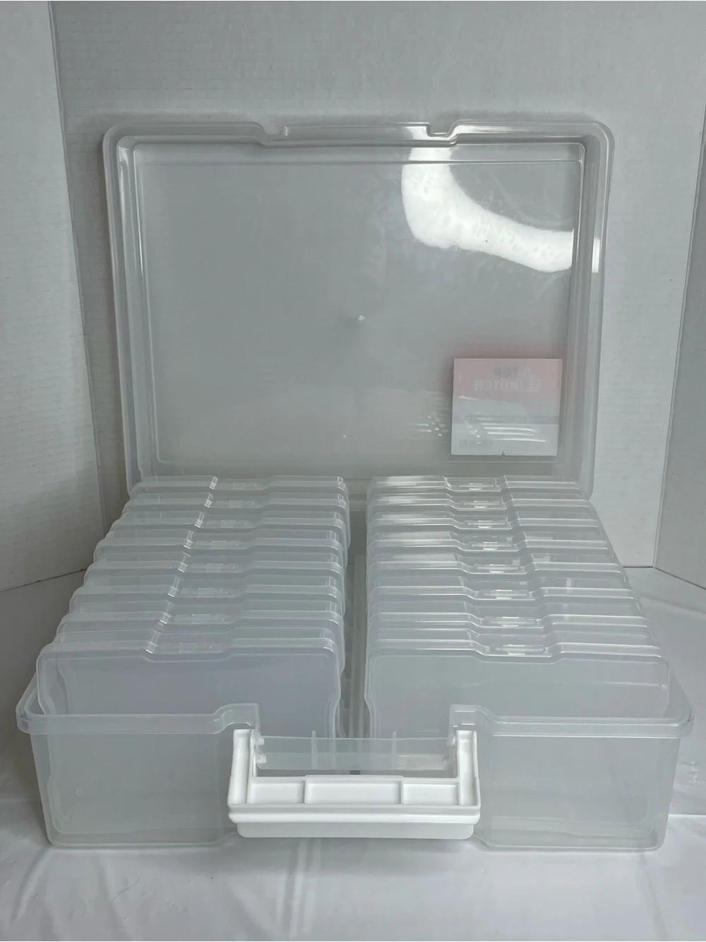 Top Notch Clear Photo & Craft Storage Organizer